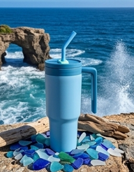 40 oz Hot/Cold Tumbler with infuser & straw