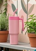40 oz Hot/Cold Tumbler with infuser & straw